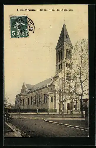 AK Saint Ouen, Eglise N.-D. du St-Rosaire