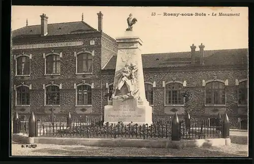 AK Rosny-sous-Bois, Le Monument