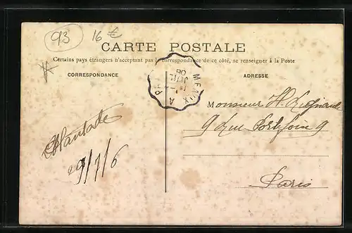 AK Montfermeil, Place des Marronniers