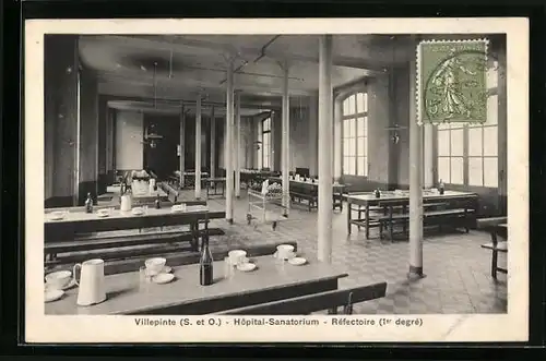 AK Villepinte, Hopital Sanatorium - Refectoire (1er degre)