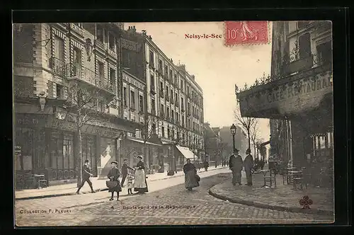 AK Noisy-le-Sec, Boulevard de la Republique