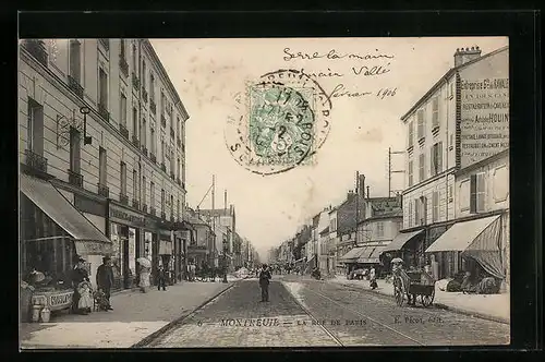 AK Montreuil, La Rue de Paris
