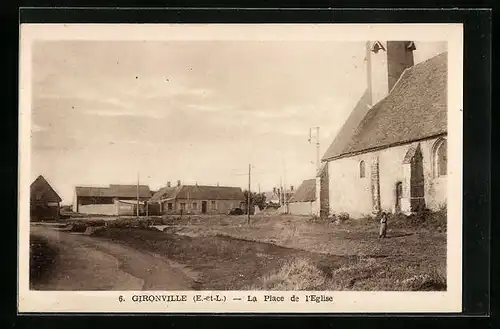 AK Gironville, La Place de l`Eglise