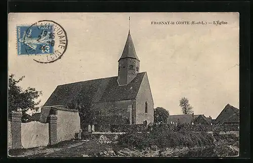 AK Fresnay-le-Comte, L`Église