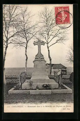 AK Corancez, Monumet élevé à la Mémoire des Enfants de Brière