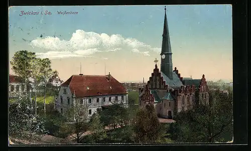 AK Zwickau /Sa., Weissenborner Kirche