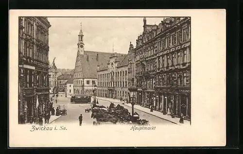 AK Zwickau, Hauptmarkt