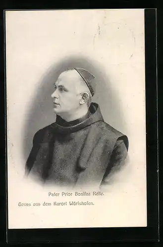 AK Pater Prior Bonifaz Reile, Portrait