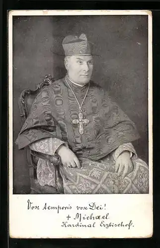 AK Kardinal Erzbischof Michael von Faulhaber, Erzbischof von München-Freising