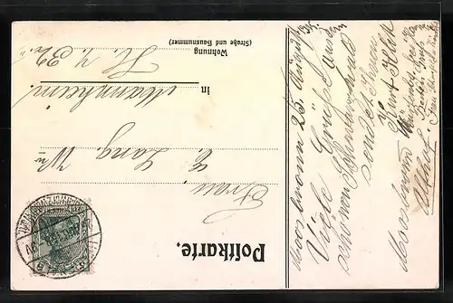 Künstler-AK Moosbronn /Württ., Gasthof u. Pension z. Linde Althof