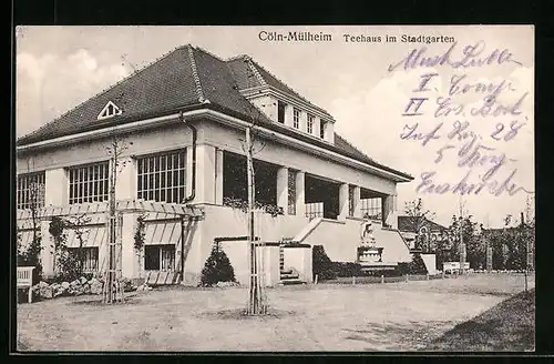 AK Cöln-Mülheim, Teehaus im Stadtgarten