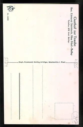 AK Neu Merl-Bullay, Gasthof zur Traube