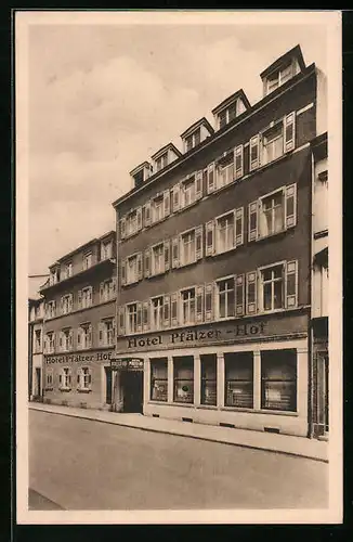 AK Ludwigshafen a. Rh., Hotel Pfälzer Hof