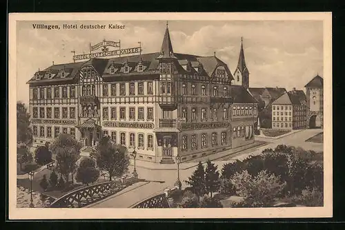 AK Villingen, Hotel deutscher Kaiser