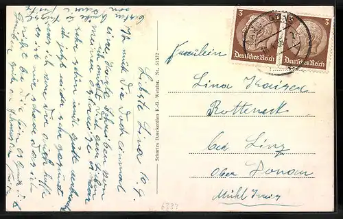 AK Bonbaden, Gasthaus zum Solmsbachtal, Ortsansicht