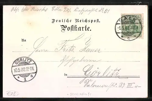 Lithographie Köln-Kalk, Gasthaus am Gremwäldchen