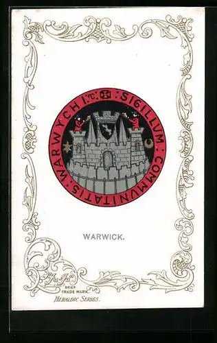 AK Wappen der Stadt Warwick, Sigillum Communitatis Warwych