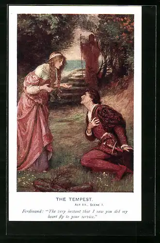 AK Shakespear's The Tempest, Act III., Scene I., Ferdinand: The very instant that I saw you did my heart...