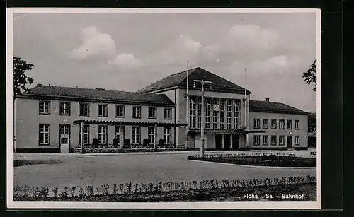 AK Flöha i. Sa., am Bahnhof