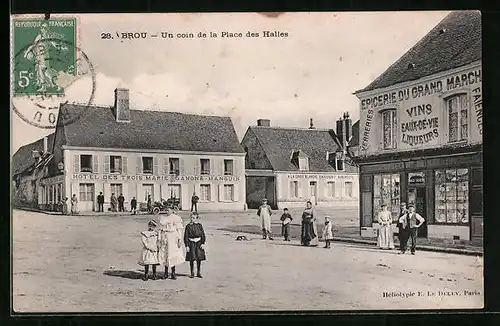 AK Brou, Un coin de la Place des Halles