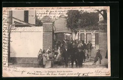 AK Brou, La tannerie, Sortie des ateliers