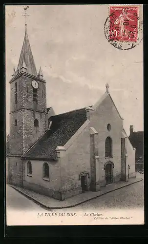 AK La Ville-du-Bois, le Clocher