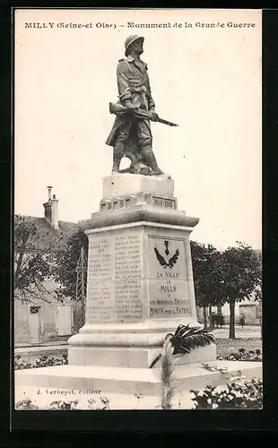 AK Milly, Monument de la Grande Guerre
