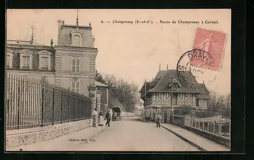 AK Champrosay, Route de Champrosay à Corbeil