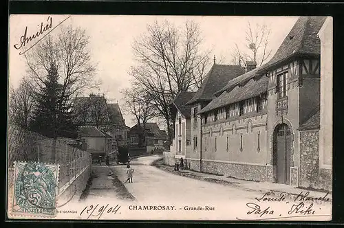 AK Champrosay, Grande-Rue