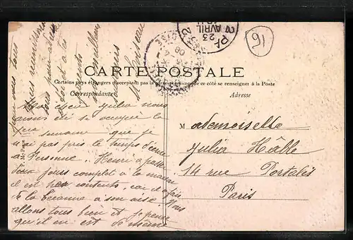 AK Champrosay, Vue du Pont