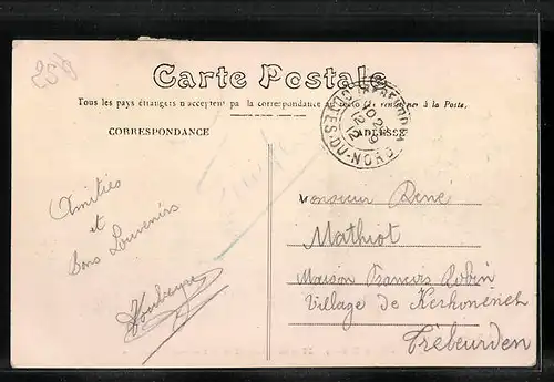 AK Cloyes, Mascarade 1912, Char de l`Aviation