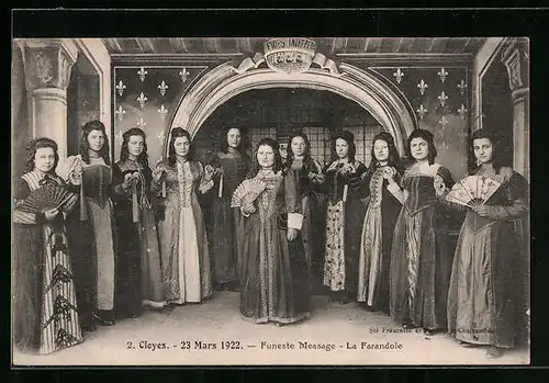 AK Cloyes, Funeste Message, La Farandole 1922