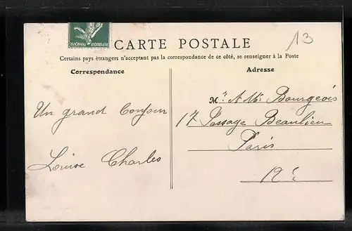 AK Cloyes, Rue Nationale, Strassenpartie