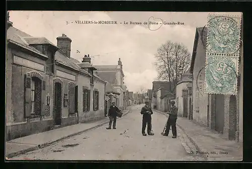 AK Villiers-le-Morhier, Le Bureau de Poste, Grande-Rue