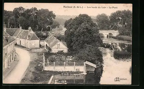 AK Marboué, les bords du Loir, le Pont