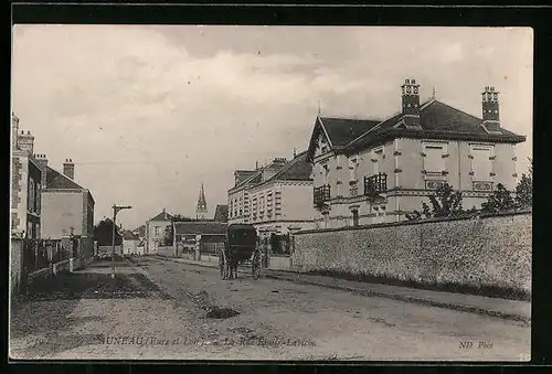 AK Auneau, la Rue Emile-Labiche