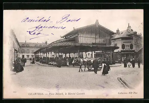 AK Chartres, Place Billard, le Marché Couvert