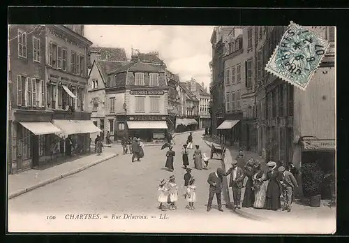 AK Chartres, Rue Delacroix