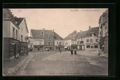 AK Illiers, la Place du Marché