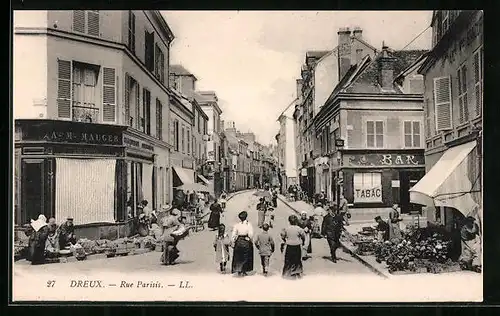 AK Dreux, Rue Parisis
