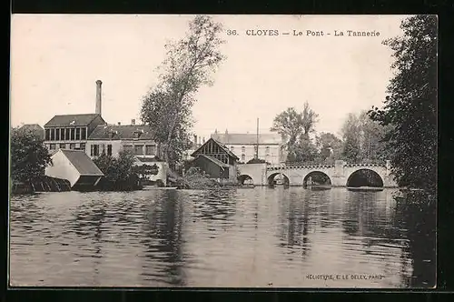 AK Cloyes, le Pont, la Tannerie