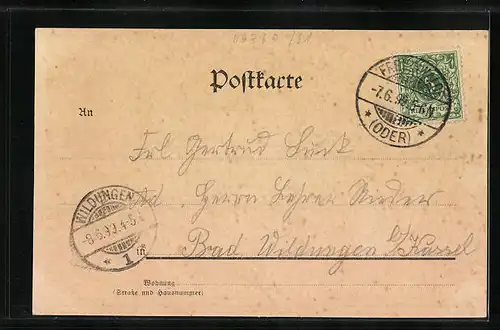 AK Bad Freienwalde a. O., Hotel Papenmühle