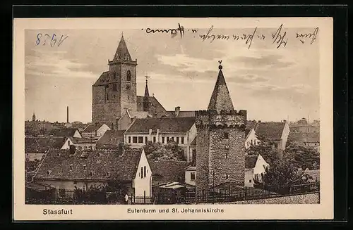 AK Stassfurt, Eulenturm und St. Johanniskirche