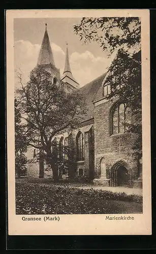 AK Gransee / Mark, an der Marienkirche