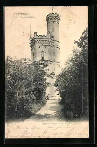 AK Göttingen, am Bismarckturm