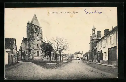 AK Abondant, Place de l'Église