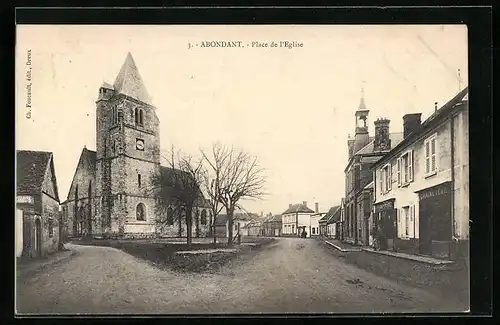 AK Abondant, Place de l'Eglise