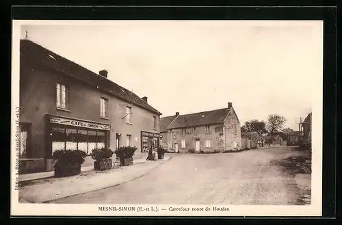 AK Mesnil-Simon, Carrefour route de Houdan, Café de l'Union