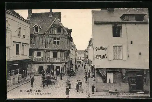 AK Nogent-le-Roi, Maison du XV. siecle, Boulangerie Bréant