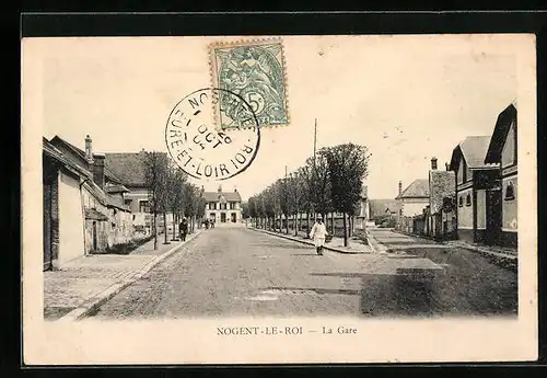 AK Nogent-le-Roi, la Gare